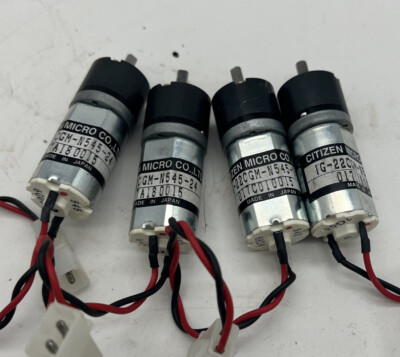 Lot Of 4 Citizen Micro Co LTD 1G-22CGM-N545-24 Dc Motor