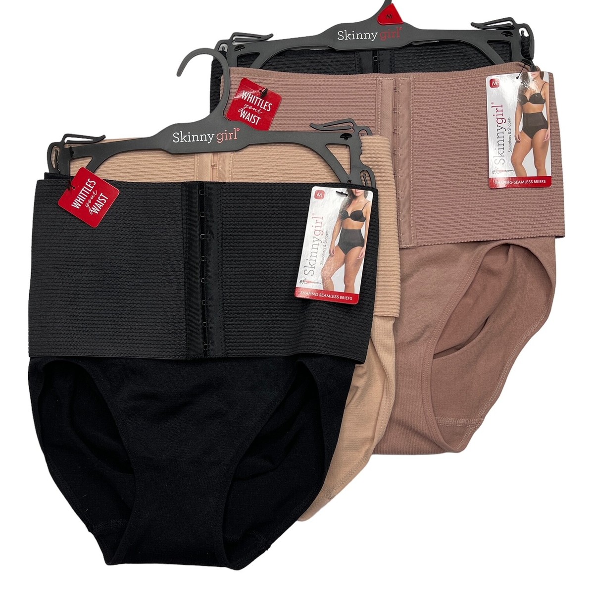 Skinnygirl Shaping Briefs Seamless Waist Cincher Tummy Toner