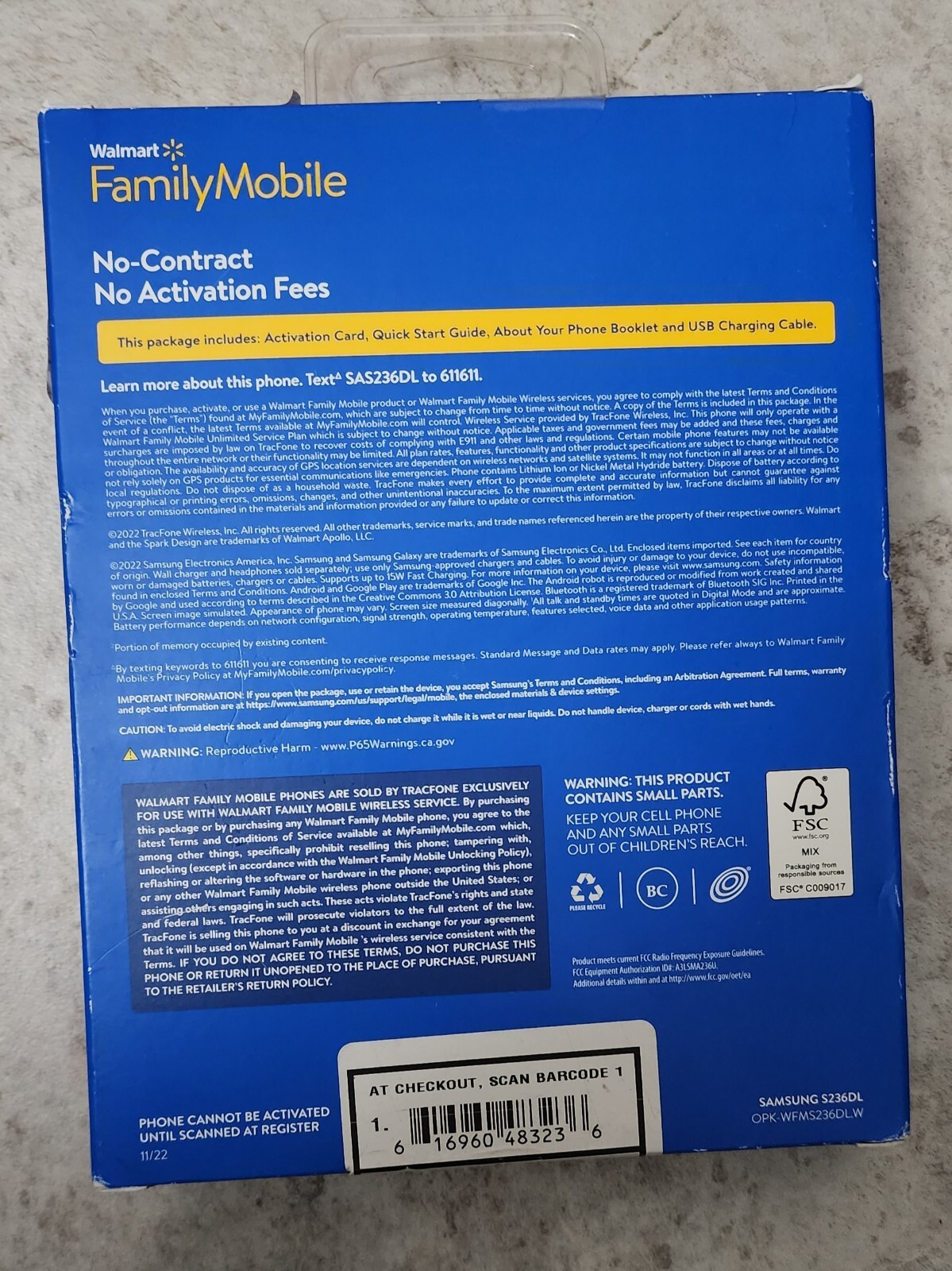 Walmart Family Mobile - Samsung Galaxy A23 5G, 64GB, Black- Prepaid Smartphone