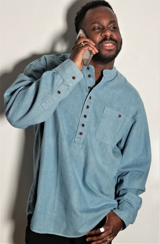 Grandad Shirts in Soft Denim Kaboo 