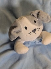 Modern Baby Newborn Lovey Security Blanket Blue Puppy Polyester