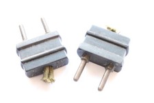 1 X Vecchio Spina Spina Di Rete 6A/250V Vintage Restauro Radio A Valvole Lampada