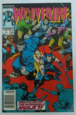 Wolverine #7 (1989, Hulk/Mr Fixit, US, Marvel, Raw Key Comic)