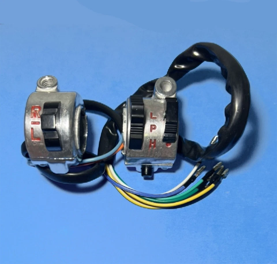 Par de interruptores de manija derecha derecha para Honda CUB PASSPORT C50 C65 C70 C90 Foto 2 de 3