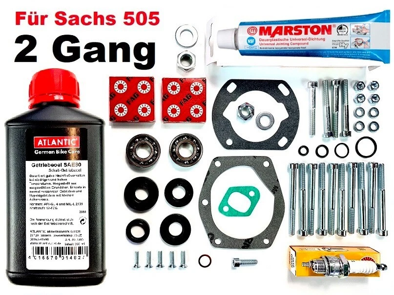 Motordichtsatz FAG Hercules Prima 3 + 5 Lager Sachs 505 Dichtsatz Mofa Marston