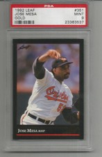 1992 Leaf Gold Jose Mesa PSA 9