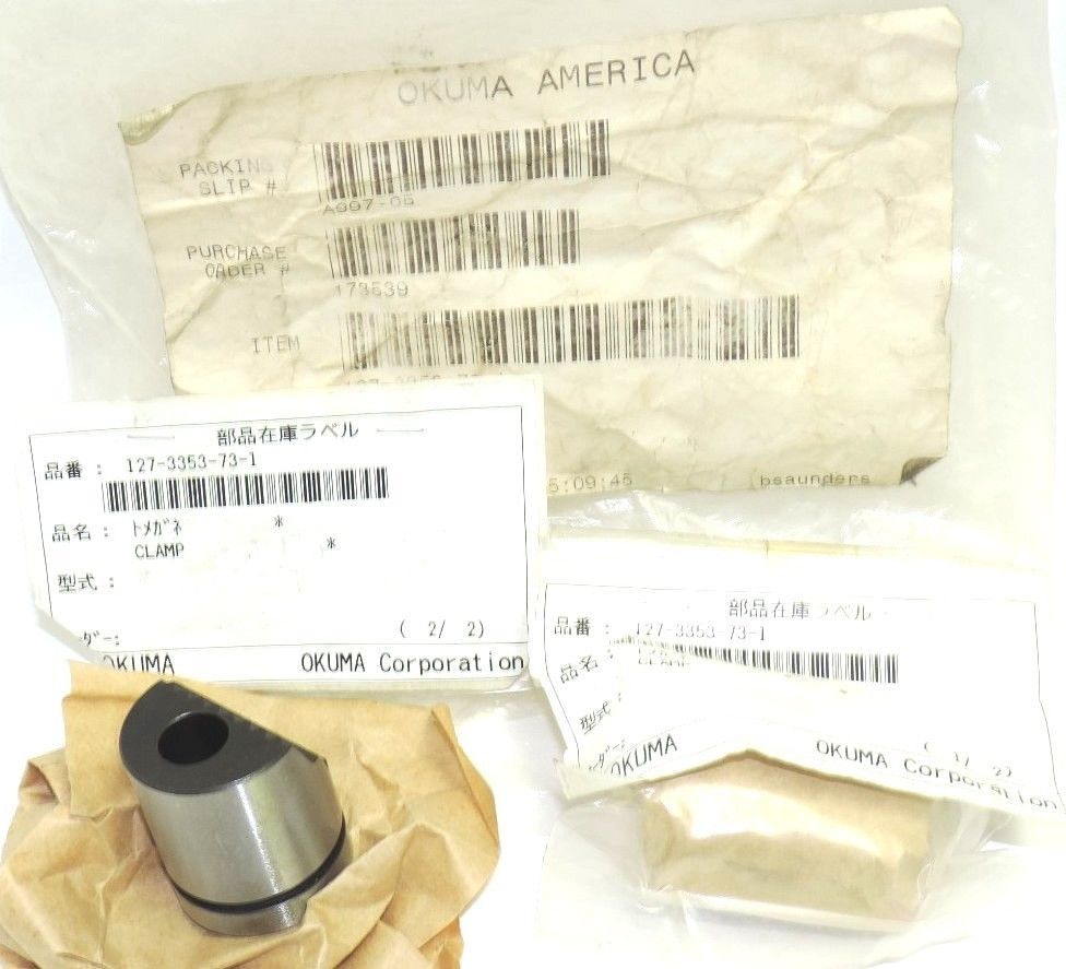 LOT OF 2 NEW OKUMA 127-3353-73-1 CLAMPS, 1273353731 | eBay