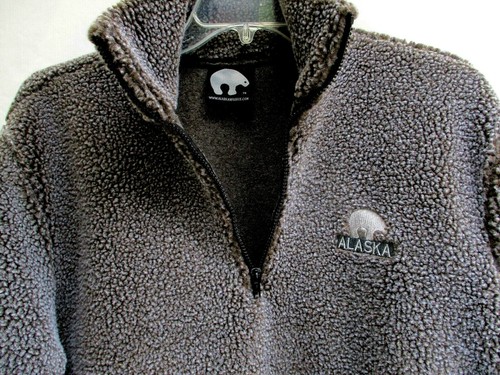 ALASKAN FLEECE CO..HEAVY, WARM..FLEECE..MOCK..HALF ZIP..JACKET..USA..MEN sz MED - Picture 4 of 4