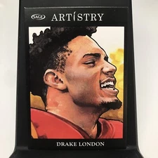 2022 SAGE ARTISTRY ~ DRAKE LONDON #110 ~ RC ROOKIE CARD ~ ATLANTA FALCONS NFL