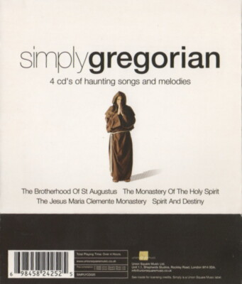 Simply Gregorian 4 CDs 698458242525