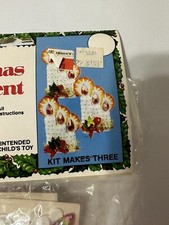 Vintage Walco Holiday CANDLELIGHT Sequin Beaded Christmas Ornament Kit Makes 3