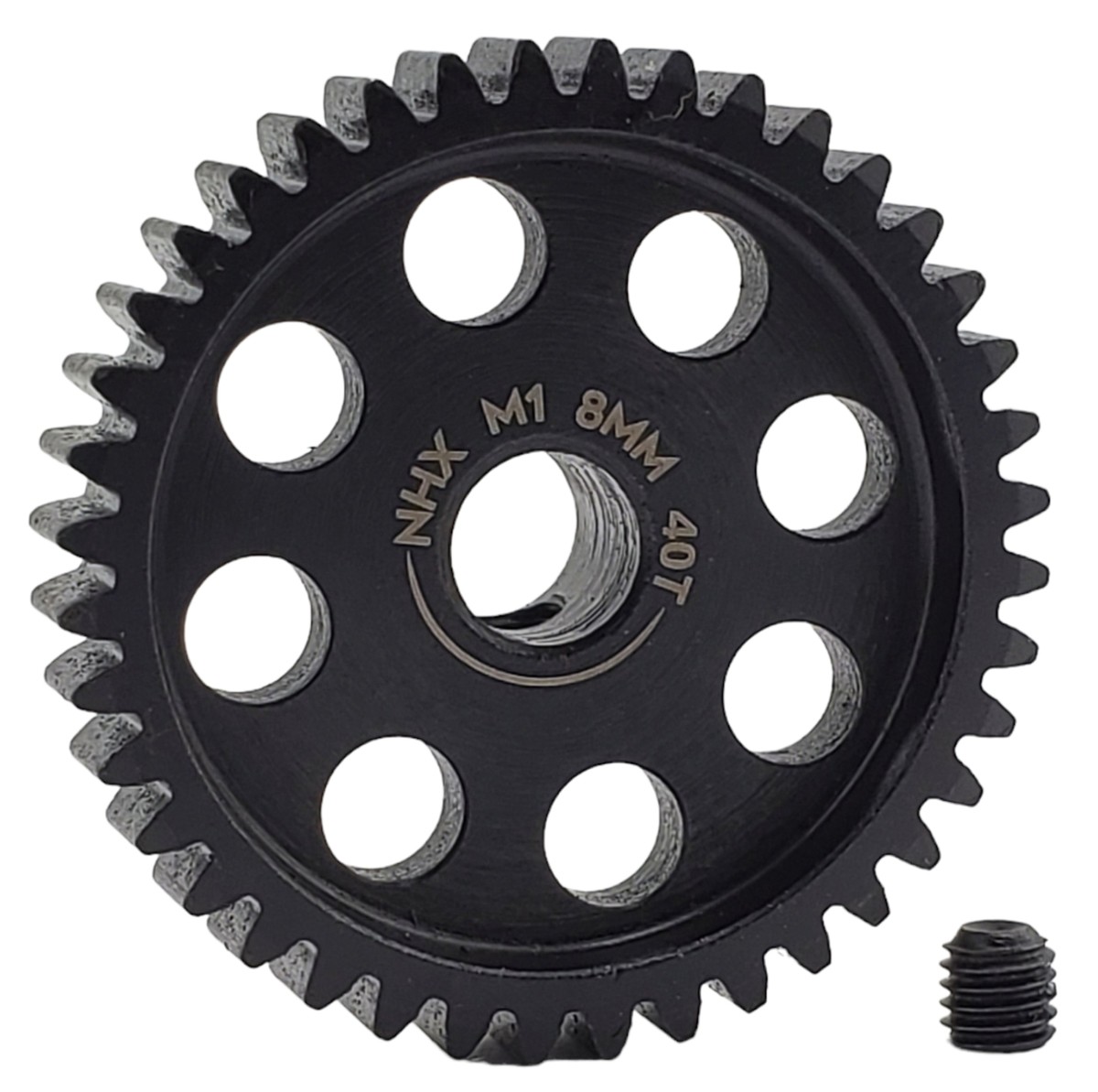 NHX RC MOD1 8mm Bore Hardened Steel 40T Pinion Gear Speed Run Drag