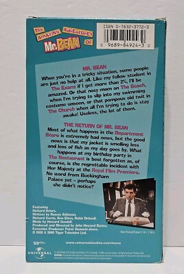 The Amazing Adventures Of Mr. Bean (VHS, 1990) Rowan Atkinson 2000