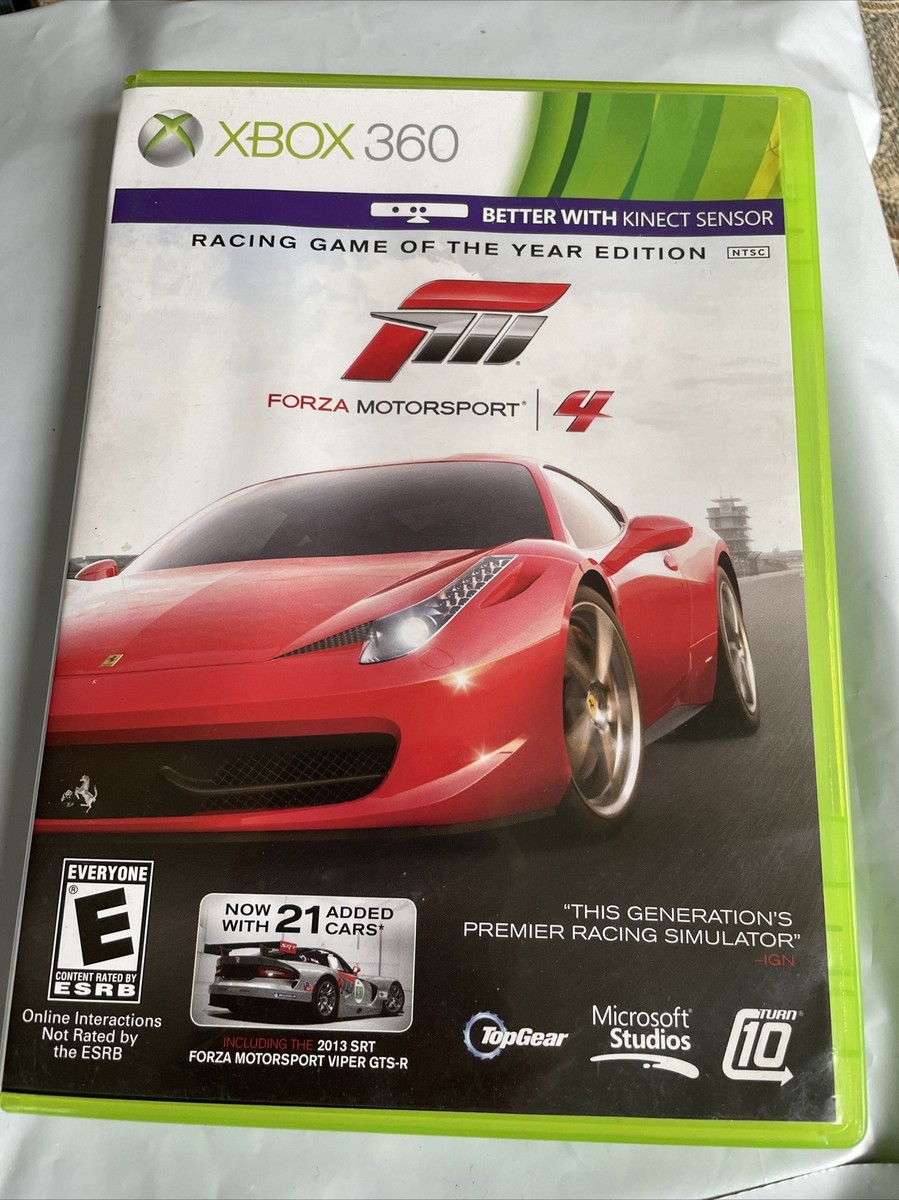 Forza Motorsport 4 Microsoft Xbox 360 Racing Game of the