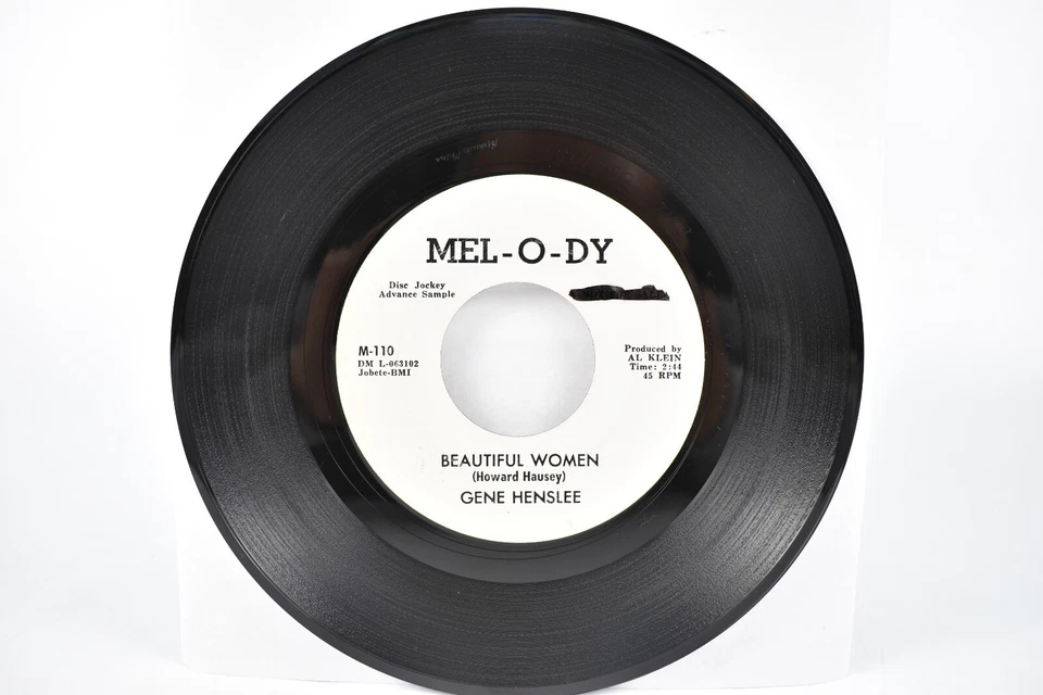 Rare Promo Gene Henslee - Beautiful Women / Shambles Mel-O-DY 45 RPM Record - Image 3 of 4