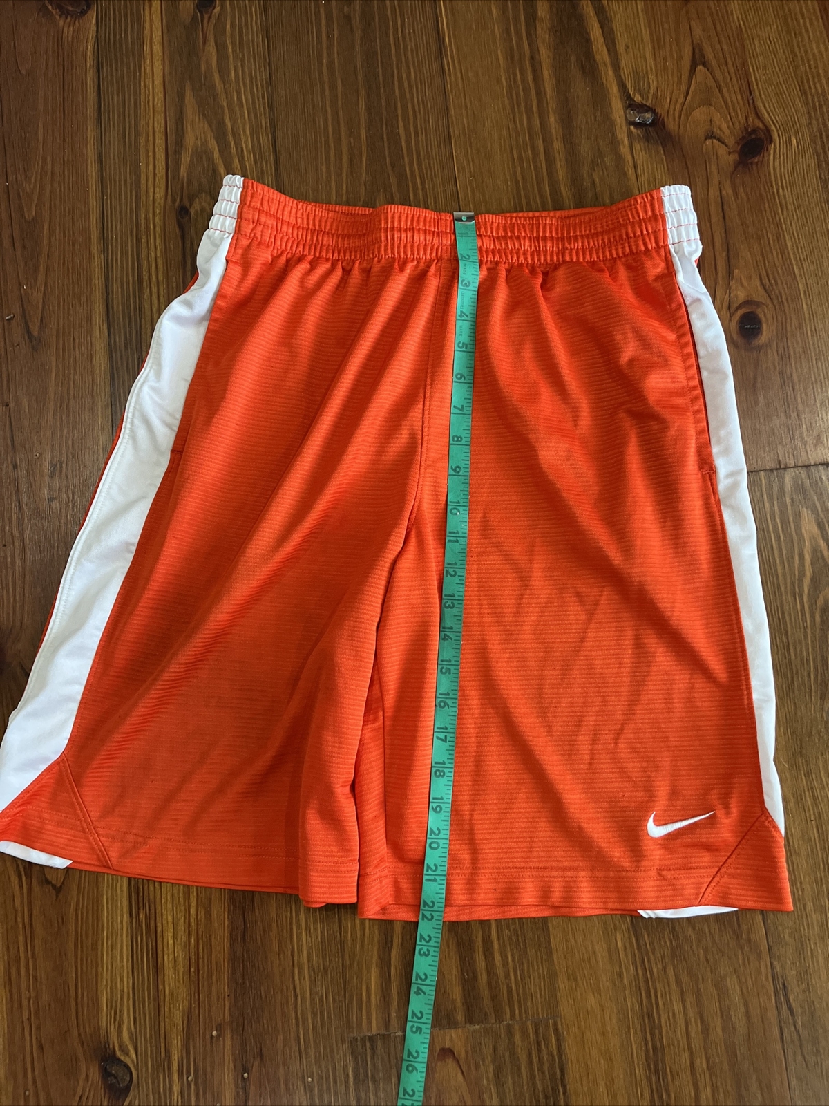 Men’s Nike Basketball Shorts Medium Orange With White… Gem