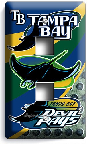 TAMPA BAY DEVIL RAYS BASEBALL TEAM LICHTSCHALTER STECKDOSE PLATTE MANN HÖHLE ZIMMER DEKOR - Bild 21 von 34