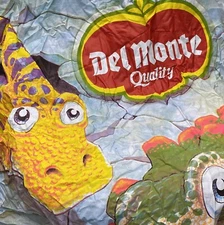 RARE Vintage Del Monte Dinosaur Tent Mail Away Den Play Hut Promotional Prize