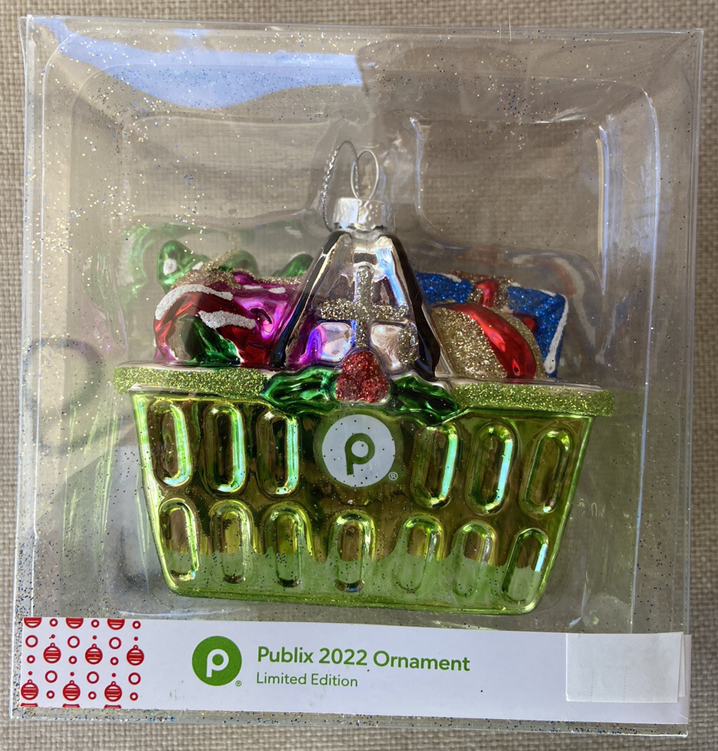 Publix Happy Holiday 2022 Limited Edition Christmas Shopping Basket  Ornament New | Ebay