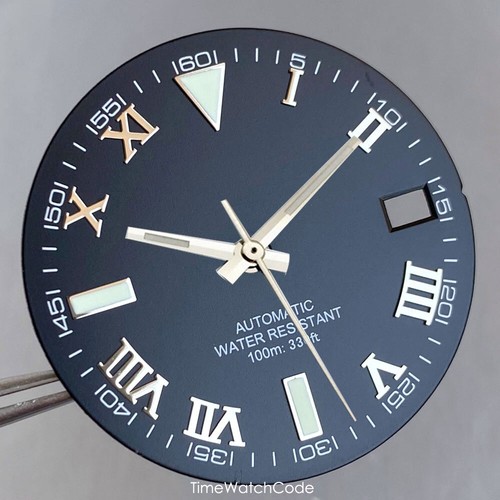 29mm Roman Numerals NH35 Watch Dial Face for NH36 NH38 4R35/36 Sunburst MOD Dial - Picture 20 of 44