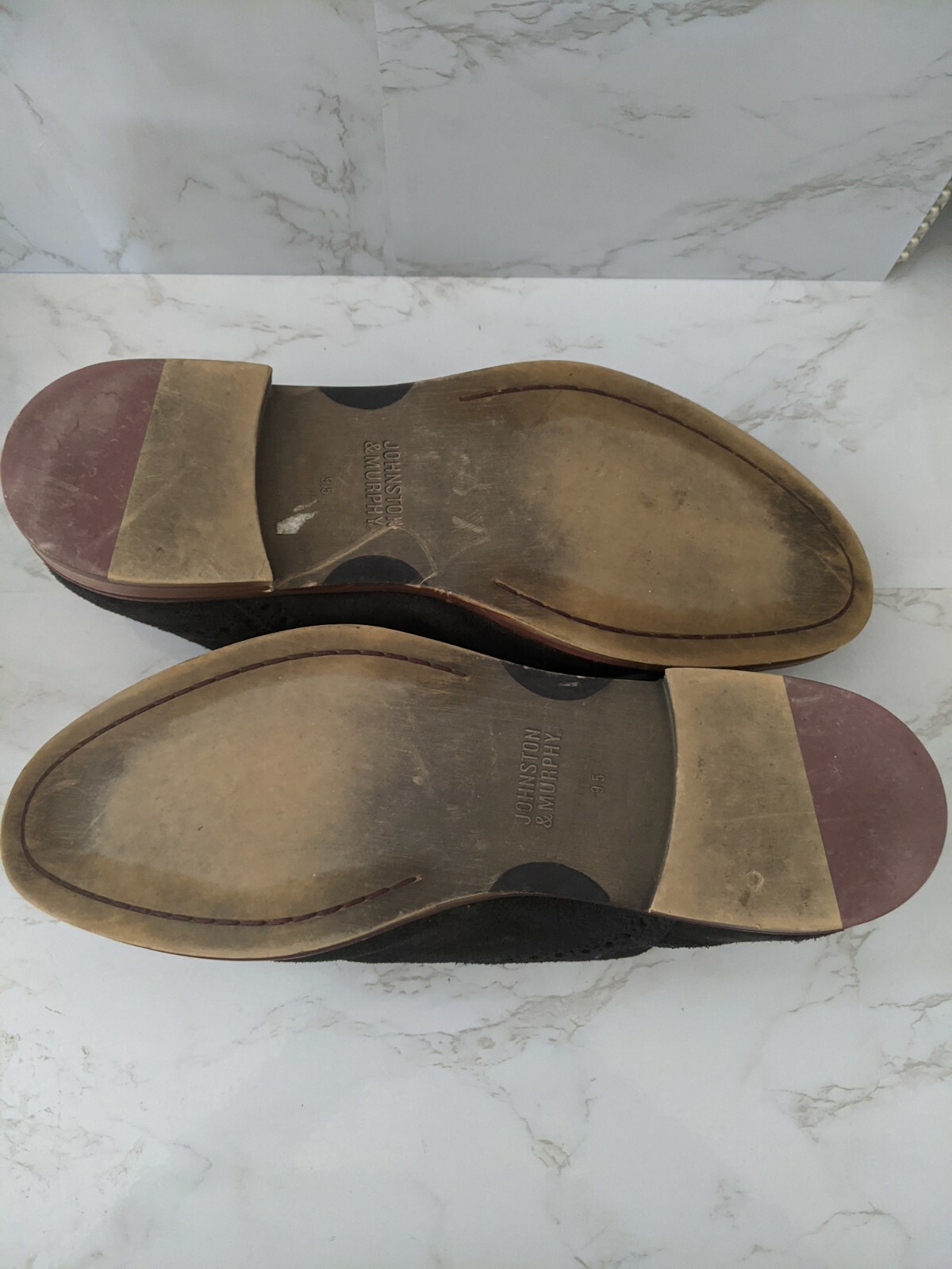 Johnston And Murphy Conard Gray Suede Cap Toe Oxf… - image 4