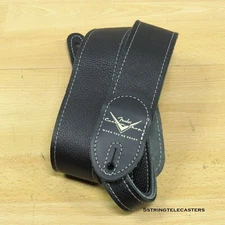 2025 Fender Custom Shop Leather Guitar Strap Stratocaster Telecaster Case Candy