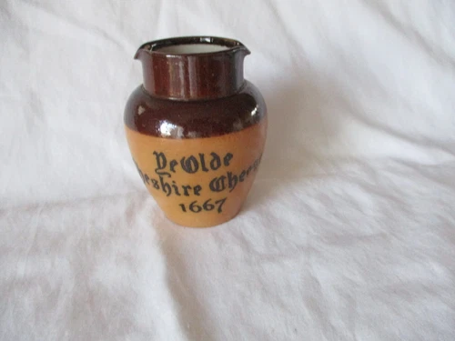 Vintage Old Royal Doulton MINI Pitcher Jug Ye Olde Cheshire Cheese 1667 3"