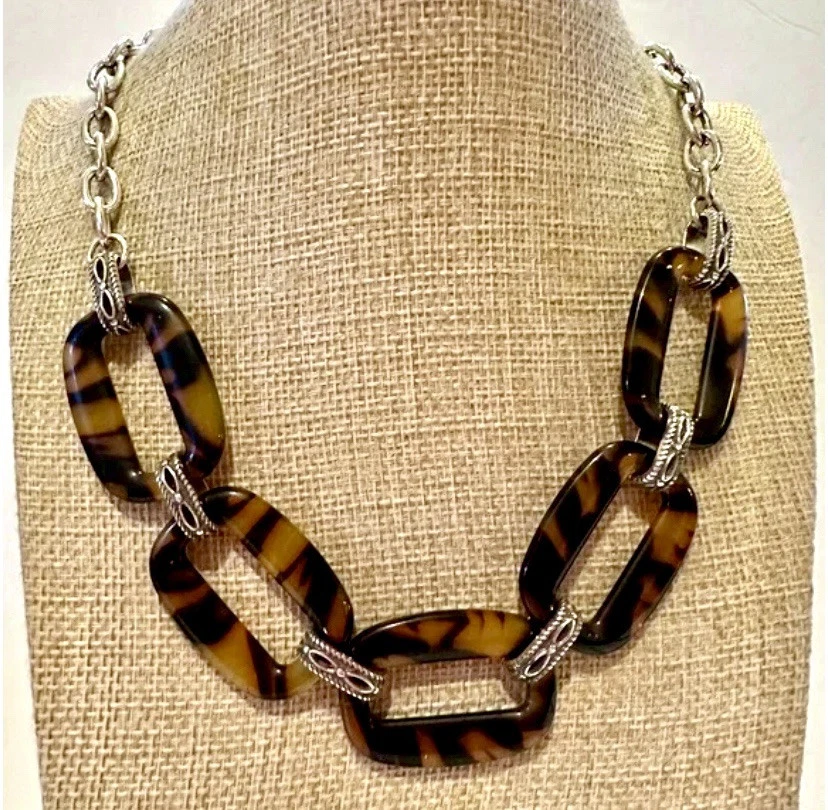 Collar Brighton Desert Sky Estampado Tortuga Resina Firmado/Sello/Logotipo Foto 2 de 3