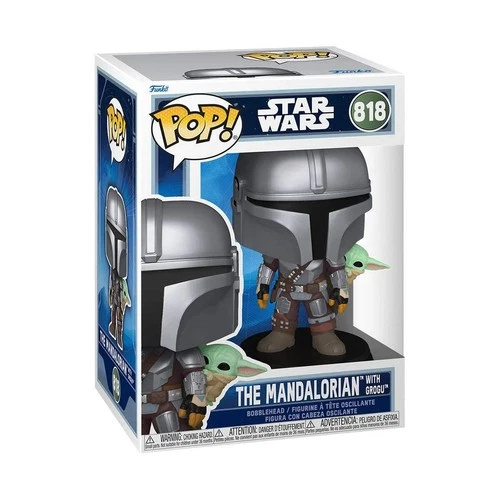 Star Wars: The Mandalorian and Grogu Mandalorian with Grogu Funko Pop! Vinyl Fig