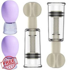 Jesakmie 2 Pairs Nipple Correctors Flat Inverted Suction