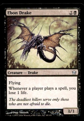 MTG Ebon Drake LP Light Play Fifth Dawn [4108]
