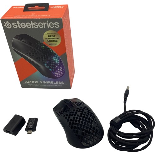 STEELSERIES Aerox 3 Wireless Gaming Mouse Ultra Lightweight RGB