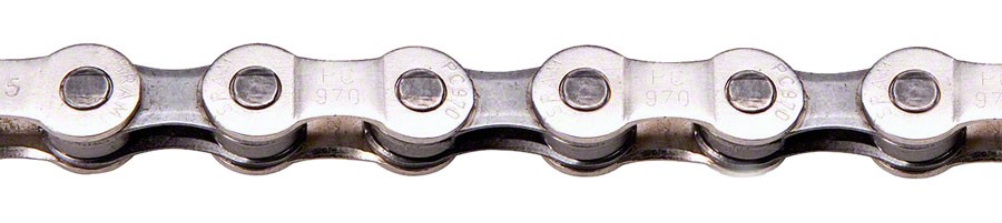 SRAM PC-870 6-8 Speed Bicycle Chain - 114 Links, Reusable PowerLink, Silver