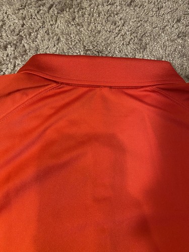 Nike Golf Tour Performance Dri Fit Mens Size Small Red Sport School Shirt - Picture 9 of 10