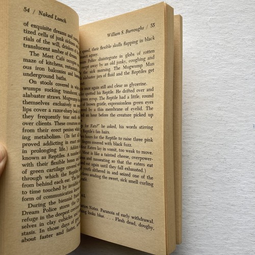 Vintage Naked Lunch William S Burroughs 1966 Grove Press Softcover Beat Novel Tr - Picture 9 of 13