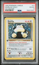 1999 snorlax pokemon card value Graded: 1st Edition 27/64 Jungle (1999) PSA 9  Double Infinity Gaming Colorless Retreat Cost 1999 Snorlax Card Value |