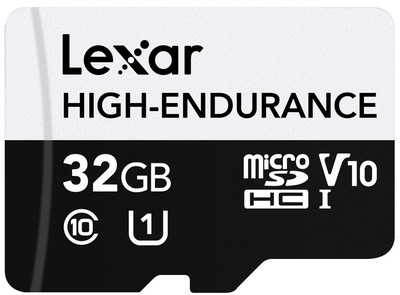 843367128976 microSD High Endurance card 32GB C10 A1 U1 V10 100/30MB/s LEXAR