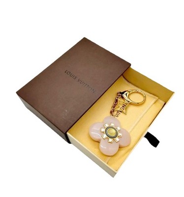 Louis Vuitton Bag Charm Authentic LV Fleur D Etoile Keychain With Box GA0171