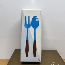 Unused In Orig Box MCM Interpur Canoe Stainless Flatware Set-50 Piece Silverware