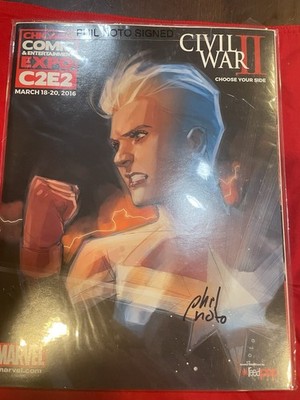 2016 Comic Expo C2E2 Program Alt Cover Civil War 2 SIGNED Phil Noto MAKE OFFER