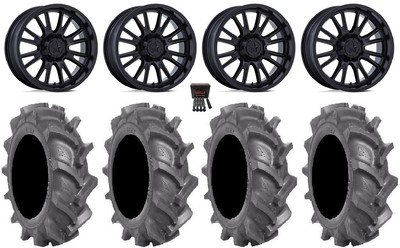 MSA ThunderLips 14'' Wheels Black 30'' BKT AT 171 Tires Can-Am Defender