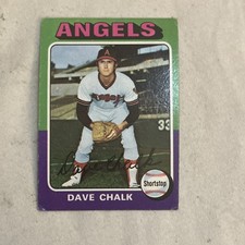 Dave Chalk Topps 1975 Los Angeles Angels Base Set card #64