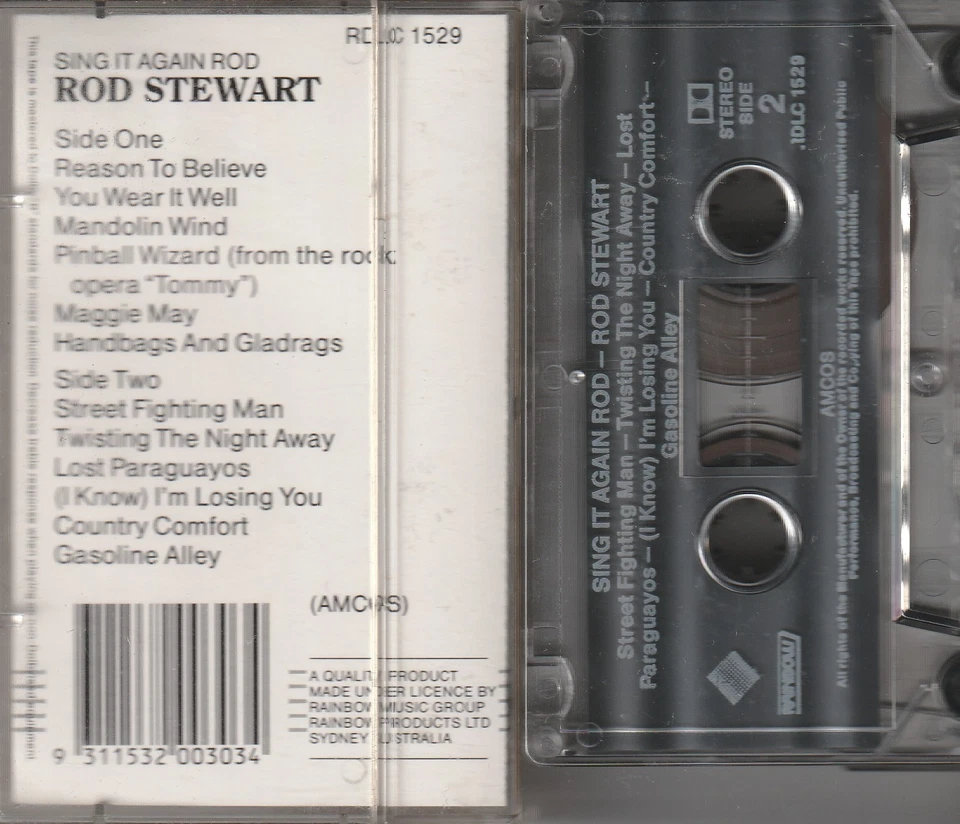 Rod Stewart – Sing It Again Rod Cassette Tape - Image 2 of 2