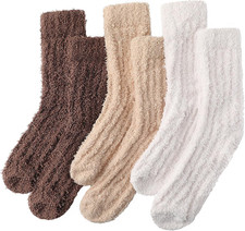 Fuzzy Socks for Women - 5 Pairs Slipper Socks for Women, Soft  Cozy Slipper Soc