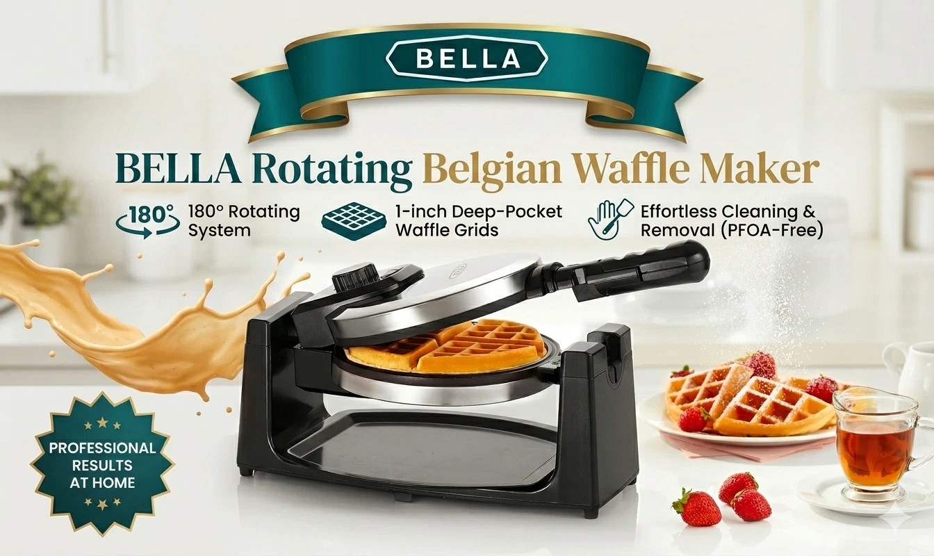 Bella 13991 Rotating Waffle Maker - Silver
Opens in a new window or tab