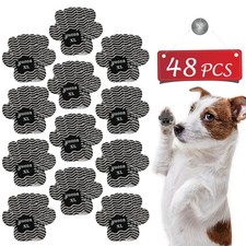 Dog Anti Slip Paw Grips Traction Pads, XL 41-60lbs -12 4 Pcs, Black