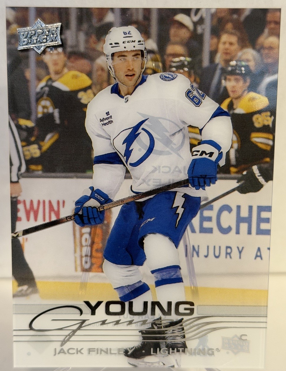 2025-26 Upper Deck Series 1 Jack Finley Clear Cut Acetate Young Guns Rookie #208