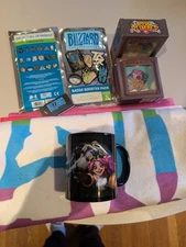 Lot Of Blizzard Entertainment Merch Bundle Brand New Beach Towel, Mug, Pins +