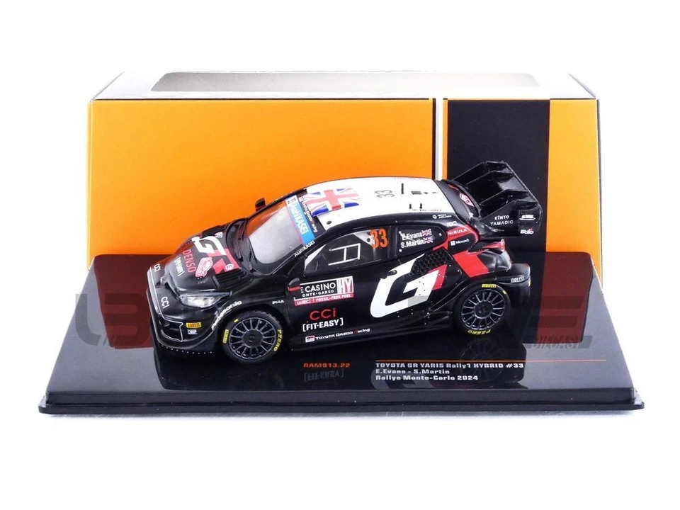 IXO 1/43 - TOYOTA GR YARIS RALLY1 - RALLYE MONTE CARLO 2024 RAM913 - Photo 1/1