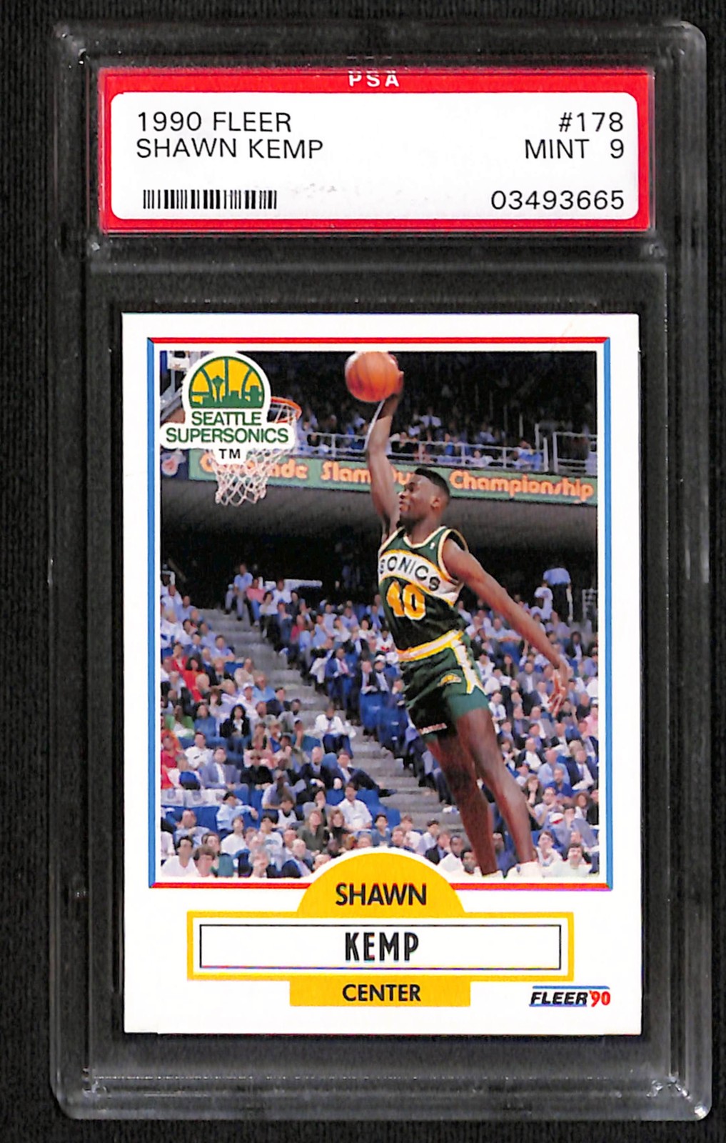 Shawn Kemp 1990 Fleer #178 PSA 9